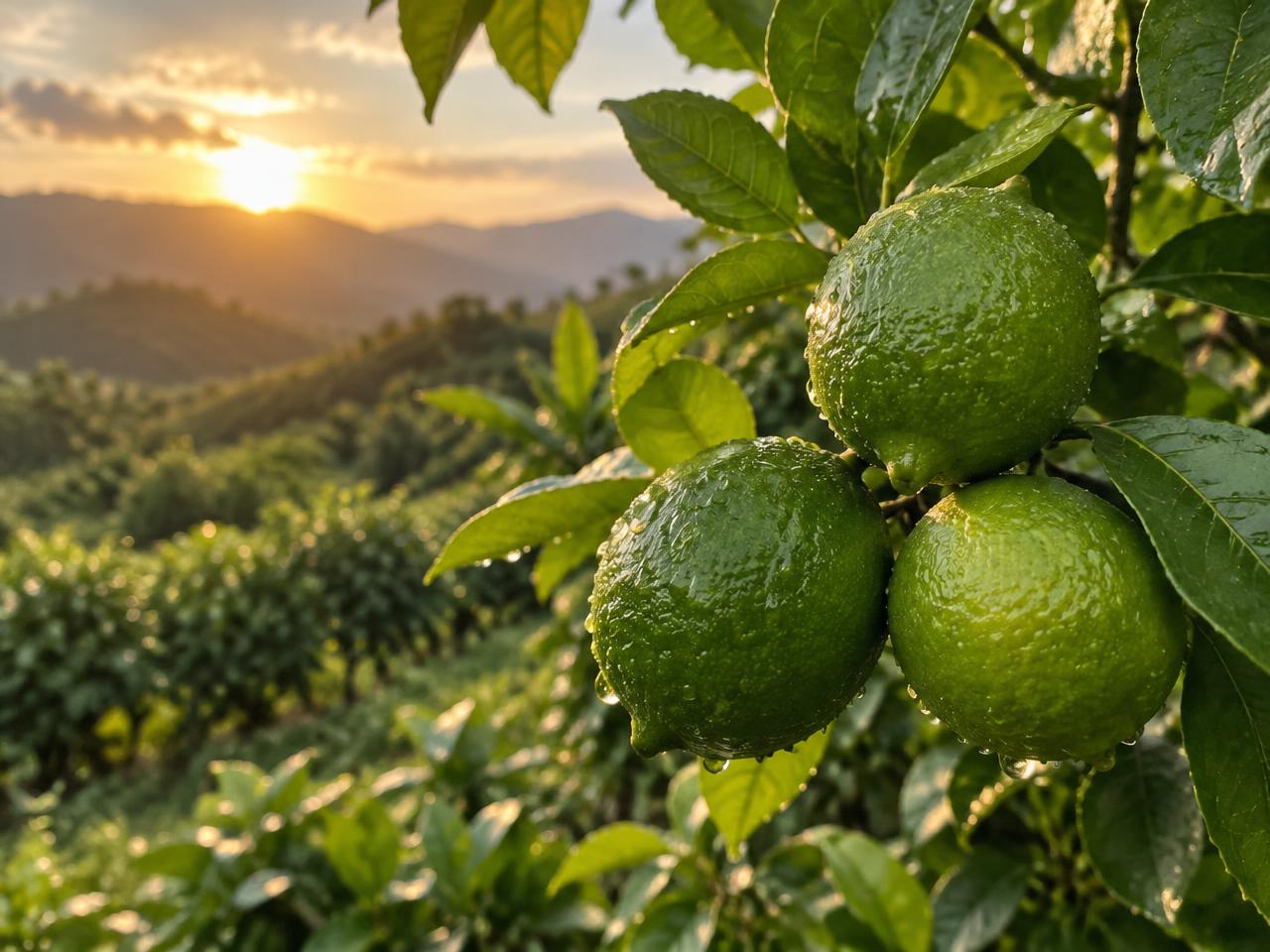 Limón Tahití en cultivo, Eje Cafetero · Tolima · Colombia